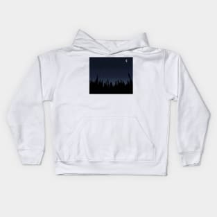 Through the woods, into the sky Kids Hoodie